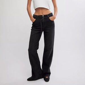 Free People Sabine Slim Straight Jeans